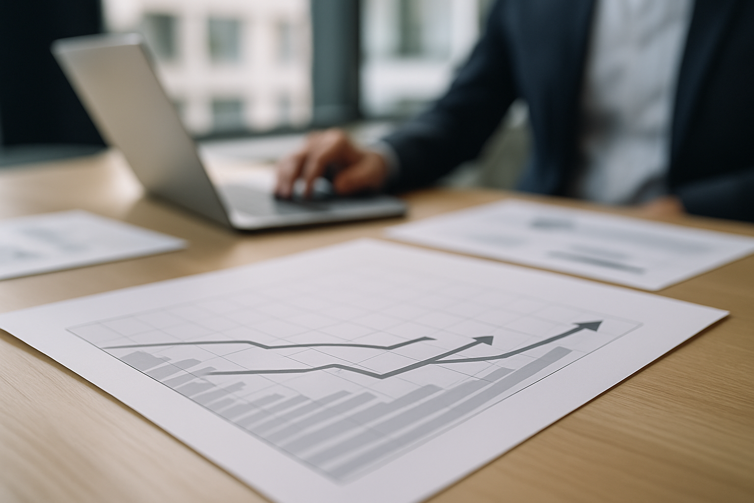 Andamento in salita dei rendimenti obbligazionari e spread rappresentati in modo astratto