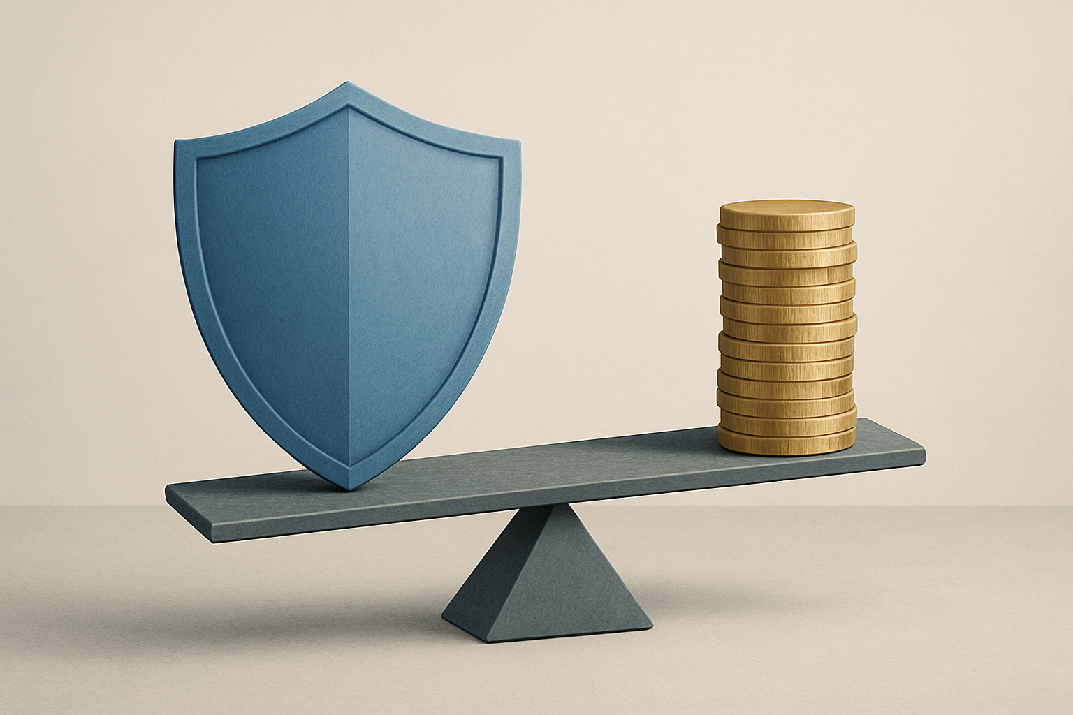Rappresentazione concettuale di stabilità patrimoniale e prudenza operativa nel settore finanziario