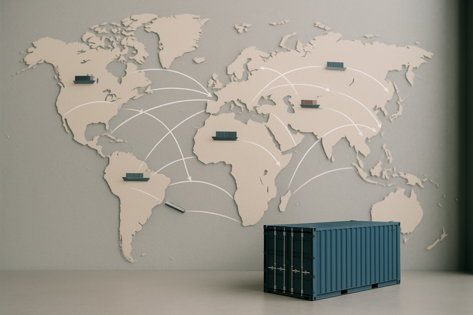 Rotte commerciali globali e flussi logistici in fase di crescita moderata
