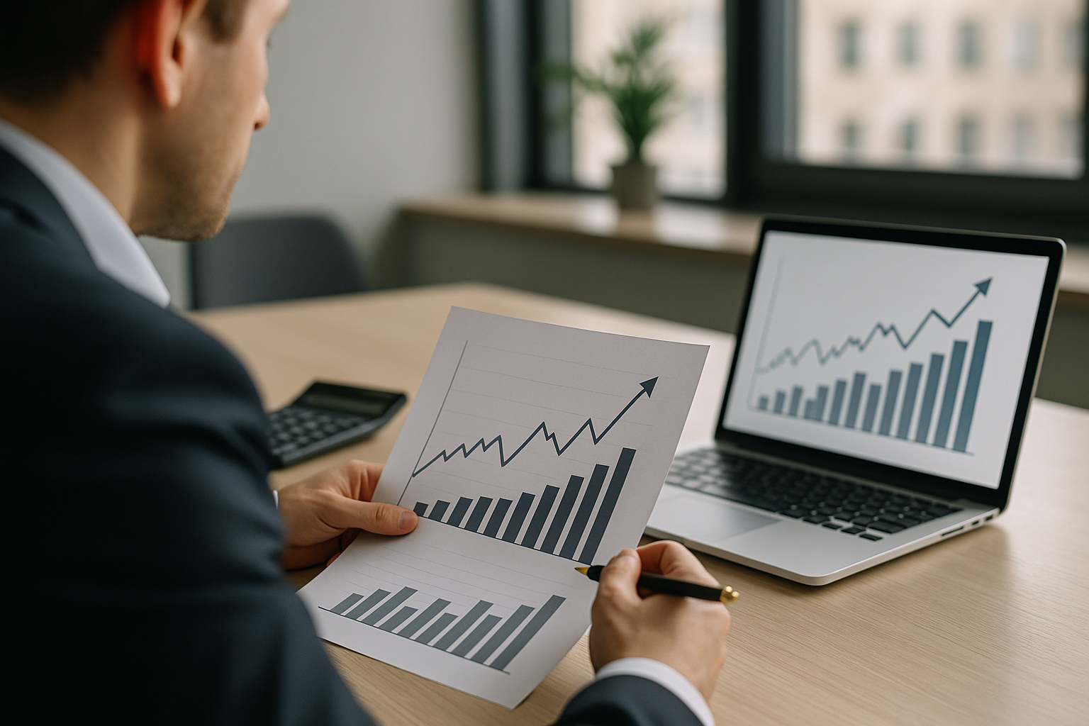 Rappresentazione astratta del rapporto tra rendimento e rischio nei mercati finanziari