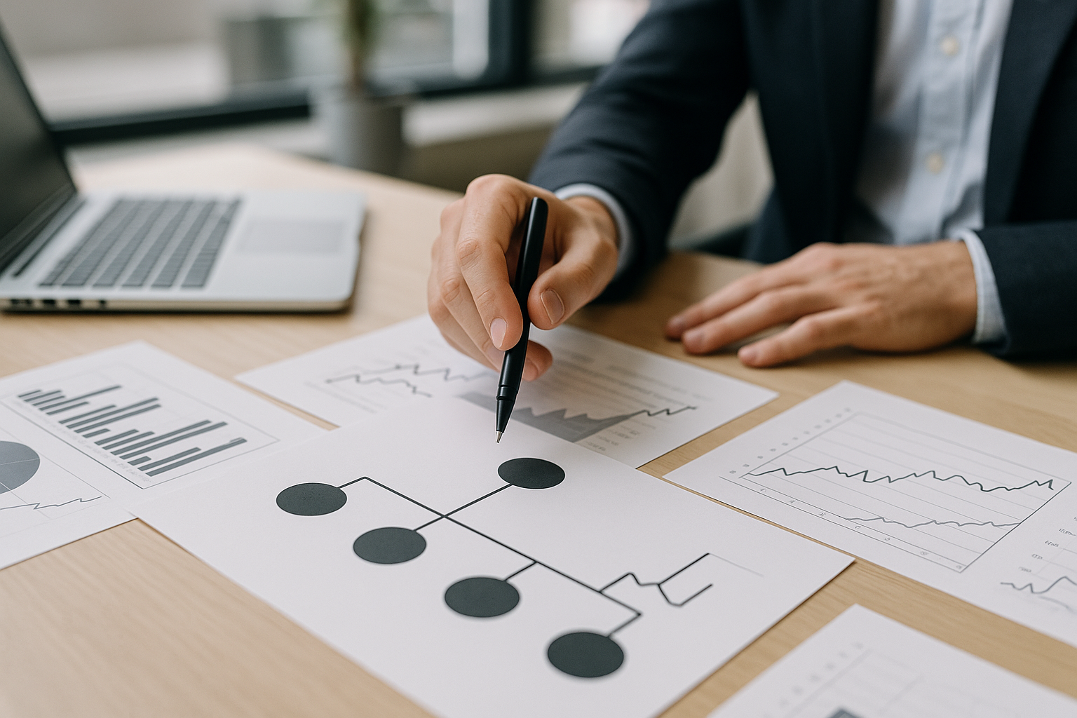 Schema concettuale di holding e società controllate con collegamenti gerarchici